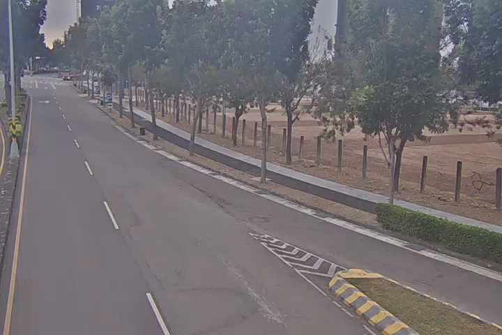 經貿路/經貿八路(右側車流往河南路)