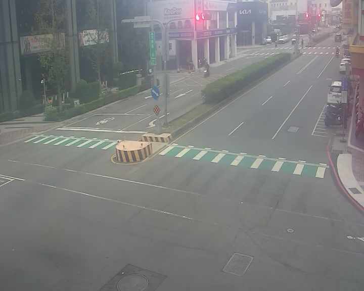 文心路/河南路(右側車流往台灣大道)