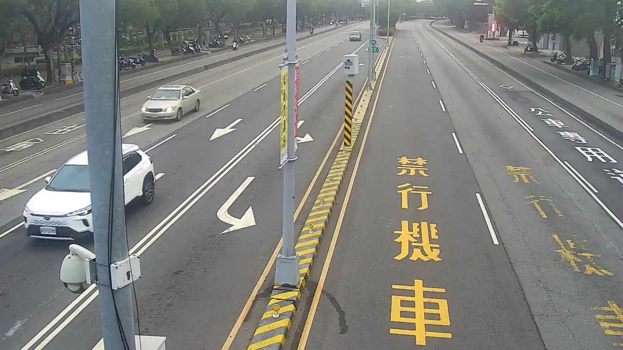 臺灣大道/東大路(右側車流往文心路)