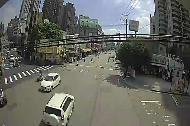 黎明路三段與上安路 (右側車流往台灣大道) Liming Rd/Shang'an Rd (Right side Traffic flow to Taiwan Blvd)