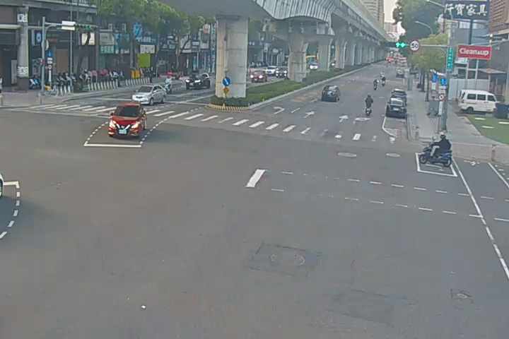 文心路/公益路(右側車流往向上路)