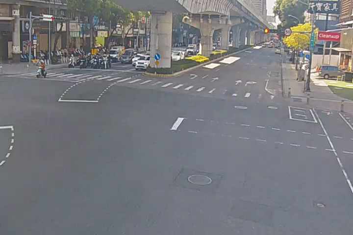 文心路/公益路(右側車流往向上路)