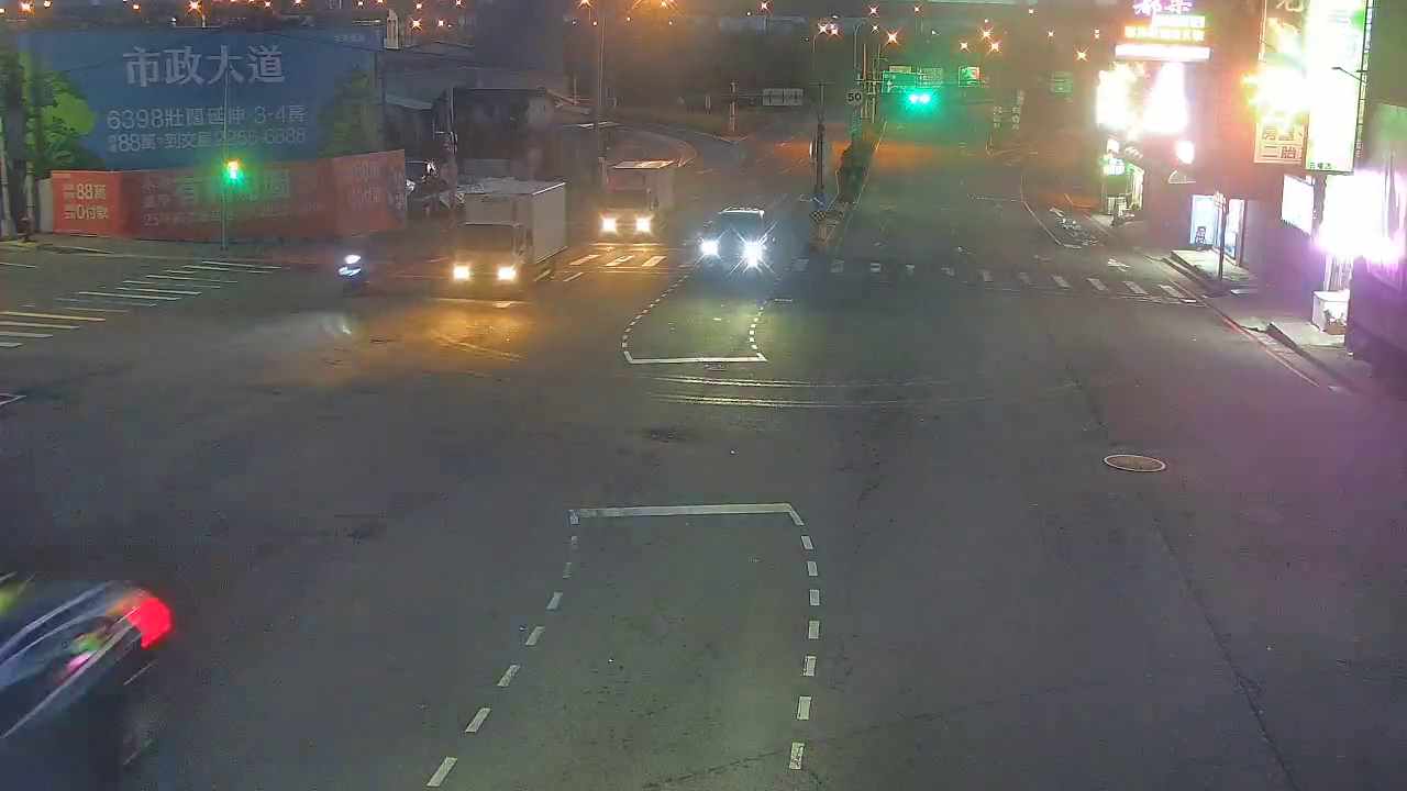 五權西路/忠勇路(右側車流往南屯交流道)