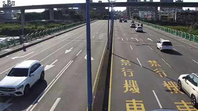 甲堤南路/立元一橋 (右側車流往德芳南路) Jiati S. Rd./Liyuan No.1 Bridge (Right side Traffic flow to Defang S. Rd.)