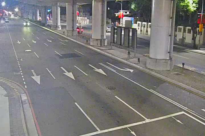 文心路/向上南路(右側車流往臺灣大道)