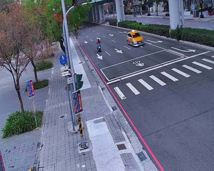 文心路/大墩十九街(右側車流往台灣大道)