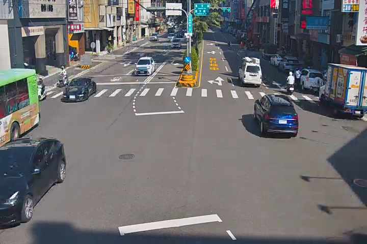 五權西路/惠文路(右側車流往文心路)