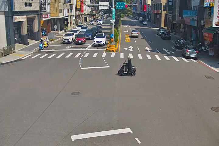 五權西路/惠文路(右側車流往文心路)
