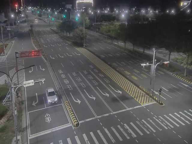 市政路/環中路(右側車流往文心路)