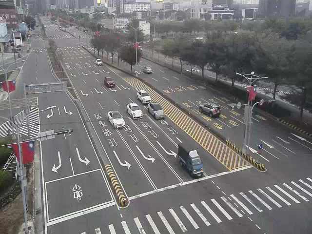 市政路/環中路(右側車流往文心路)