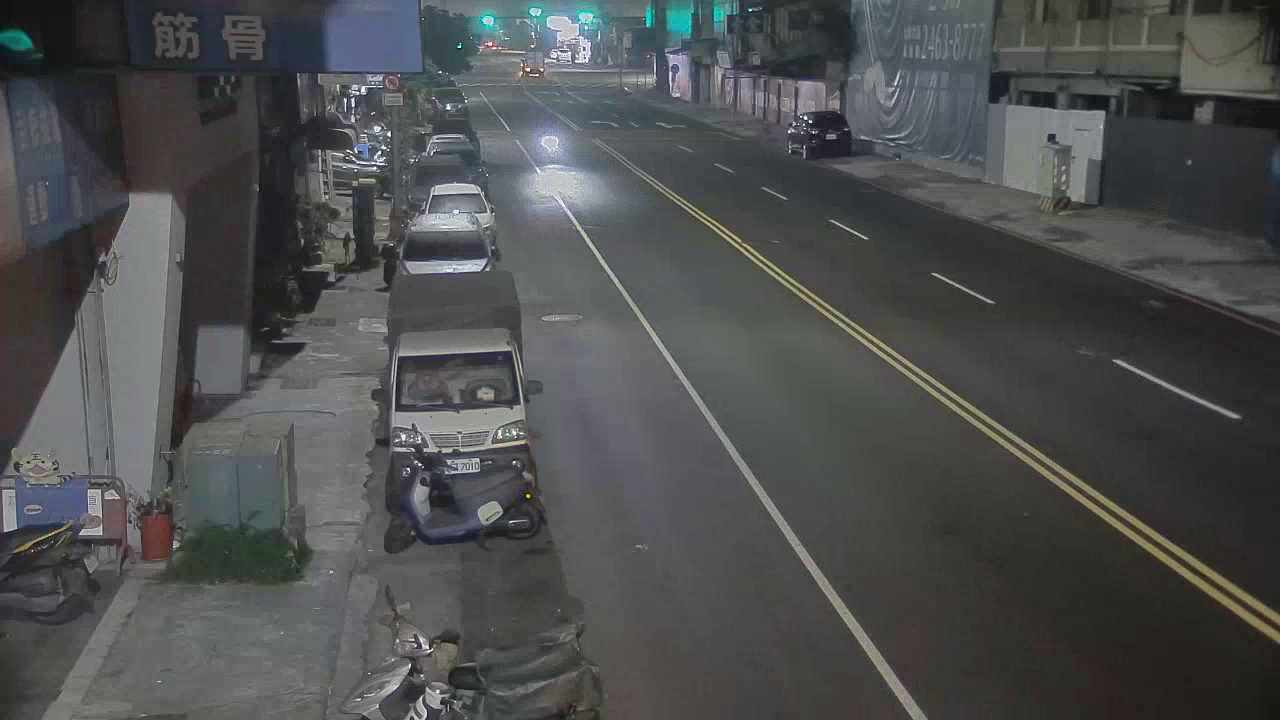 黎明路/朝馬路(右側車流往臺灣大道)