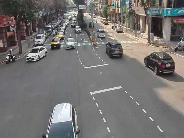 公益路/黎明路(右側車流往環中路)