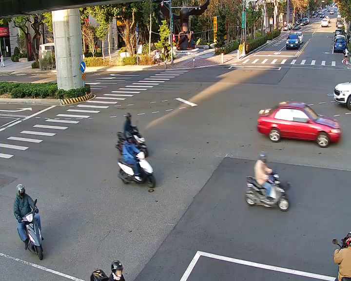 文心南五路/文心南路(右側車流往黎明路)